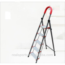 Five Step Folding Ladder Wide Step Pedals Domestic Aluminum Ladder